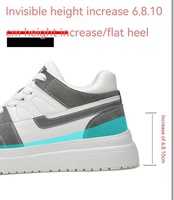 Chaussures décontractées montantes en maille respirante pour hommes, rehaussantes, antidérapantes, souples, pour le bureau et le quotidien