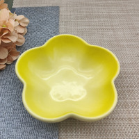 OEM ODM Nouveau Bol en Céramique Créatif en Forme de Fleur de 12 cm, Assiette en Céramique à Couleur Dégradée Personnalisée, Couleur Macaron, pour Vaisselle de Table