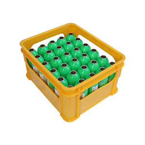 ארגז אחסון תעשייתי מפלסטיק צהוב בעל 36 תאים, בעל נראות גבוהה, לאחסון במחסן, להובלה מאובטחת וניתן לערום. - Product Image 3