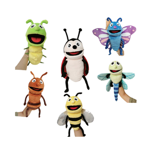 Portable Hand <strong>Puppet</strong> <strong>Stuffed</strong> Animal Insect Plush Kids' Storytelling Cartoon Toys with PP Cotton Filling - Product Image 4