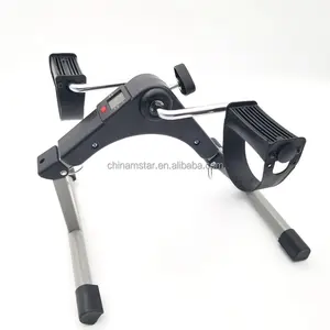 Venta al por mayor portátil Fitness pierna ejercicio Mini Pedal ejercitador con pantalla LCD muestra ciclo bicicleta de ejercicio