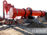 Séchoir rotatif à tambour de quartz chauffé indirect sciure de bois 1.8x15m avec combustible de charbon et de gaz de Henan Hongxing