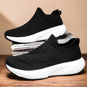 Chaussures de sport respirantes pour hommes et femmes, chaussures de marche en maille pour l'été et l'automne, chaussettes de loisirs, chaussures de course confortables à semelles souples, <span class=keywords><strong>45</strong></span> - Product Image 1