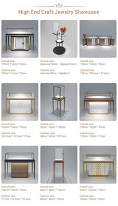 Usine produisant armoire de luxe bijoux en argent vitrine en blanc durable vitrine de bijoux - Product Image 6