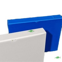Boîte à avion en carton alvéolaire PP personnalisée, étanche, en plastique, facile à démonter, recyclable, pliable, empilable, certifiée SGS