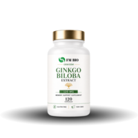 Capsules de Ginkgo Biloba 120 mg, Complément sans gluten et sans OGM, Soutien de la mémoire cérébrale, Marque privée disponible