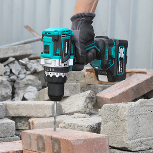 Distribuidor Oficial: Taladro <span class=keywords><strong>Percutor</strong></span> Profesional a Batería para Concreto, 156mm, Súper Potente, 120N.m de Torque - Product Image 4