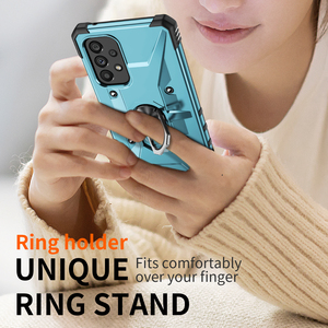 Funda de teléfono 3 en 1 con armadura gruesa de metal, con anillo de succión magnético, para <span class=keywords><strong>Samsung</strong></span> Galaxy A73, <span class=keywords><strong>A53</strong></span>, A33, 2022 - Product Image 2