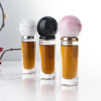 Flacon de parfum portable vide en verre cylindrique de 10 ml avec bouchon à sertir, logo personnalisé, flacon de parfum avec vaporisateur à fine brume