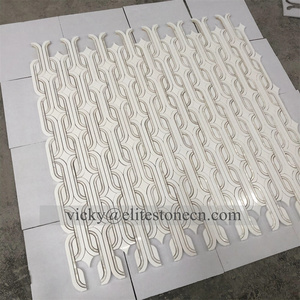 Factory Price Hotel <strong>Background</strong> Natural 20X20mm Square Mother of Pearl Shell Mosaic Tile for Bathroom Wall - Product Image 3