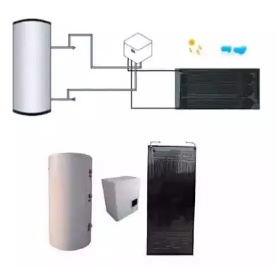 Sistema de calentador de agua con bomba de calor, panel solar termodinámico doméstico, 150L, 200L