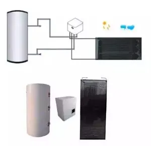 Sistema di riscaldamento dell'acqua della pompa di calore del pannello solare termodinamico della famiglia 150L 200L