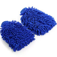 Gants de lavage de voiture en microfibre très vendus, haute puissance de nettoyage, sans peluches, séchage rapide et durables.