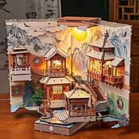 Puzzle en bois 3D de dessins animés, blocs de construction, bâtiments miniatures, kit de construction de maisons, 101-500 pièces pour les 14 ans et plus, Guangdong