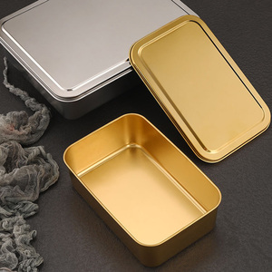 <span class=keywords><strong>Assiette</strong></span> Rectangulaire à Fond Plat en Acier Inoxydable 304 avec Couvercle pour Gâteau Tiramisu Cuisson Usage Domestique-Occasions de Mariage - Product Image 6