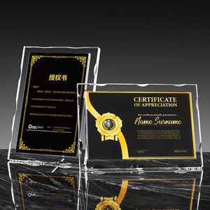 Pha Lê Huy chương tùy biến sang trọng sáng tạo đại lý đại lý ủy quyền thư danh dự mảng bám ủy quyền tấm quà tặng kinh doanh - Product Image 3