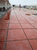 Carreaux de sol et de toiture modernes en brique rouge 300x300mm, antidérapants, résistants aux acides, gris, étanches à l'humidité et à l'eau