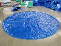 Bâche ronde en polypropylène Linyi, 100 % étanche, pour piscine hors sol, utilisation hivernale, enduite, pour garçons et filles