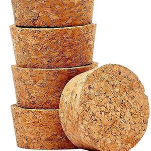 Disesuaikan berbagai ukuran kaca botol anggur sumbat gabus kayu kaca stoples lilin alam bentuk T meruncing sumbat kayu - Product Image 5