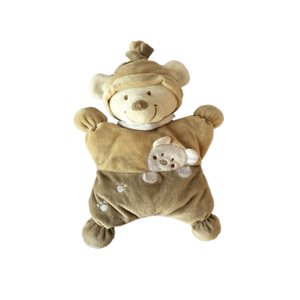 Bavoirs <span class=keywords><strong>de</strong></span> bébé ours en peluche marron <span class=keywords><strong>de</strong></span> solidité en peluche personnalisés pour la journée des enfants - Product Image 1