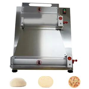 Automatische Pizza-Teigmaschine Drückmaschine elektrische Bäckerei-Pizza-Teigwalze