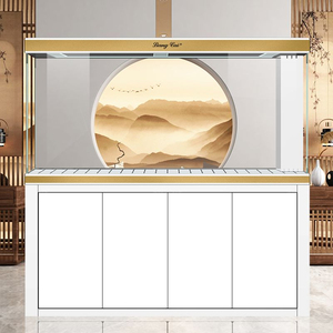 Acquari di grandi dimensioni in lega di alluminio con filtro inferiore, acquario in vetro ultra trasparente per <span class=keywords><strong>acqua</strong></span> salata - Product Image 2