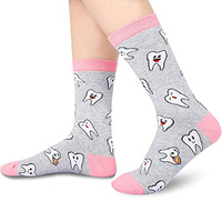 Chaussettes en coton et polyester personnalisées pour femmes, KTS30, fabricant OEM, Journée mondiale de la santé bucco-dentaire, chaussettes créatives personnalisées, chaussettes de bonheur