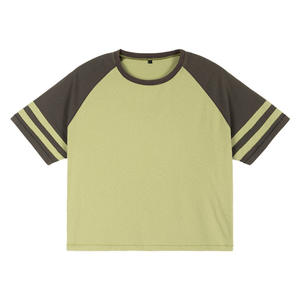 เสื้อยืดแขนสั้นแบบแร็กแลนแนวสปอร์ตแฟชั่นสำหรับผู้ชายเสื้อยืด100% ผ้าฝ้ายถักมีโบว์ผ้าสไตล์ฮิปฮอปทรงพอดีตัวปกติ - Product Image 4