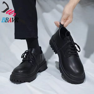 Chaussures décontractées pour hommes, style quatre saisons, classiques, en cuir, avec doublure en tissu coton, tendance pour le printemps, l'été et l'automne - Product Image 5