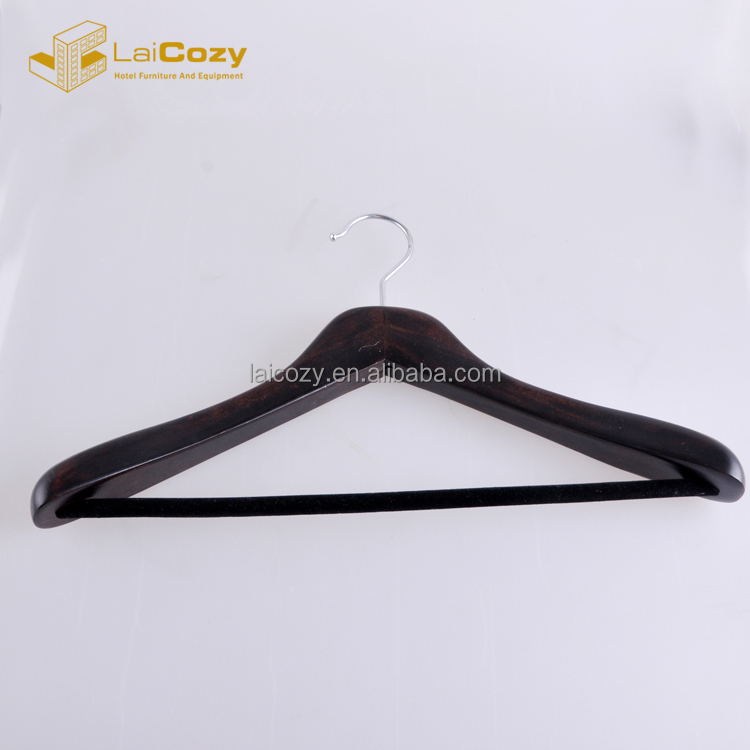 Deluxe Wooden Suit Coat Hanger with Bar