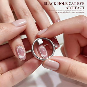 Outil magnétique puissant en forme d'anneau pour ongles, bâtonnet magnétique rapide pour effet œil de chat sur vernis gel, idéal pour la manucure et le nail art des débutants - Product Image 1