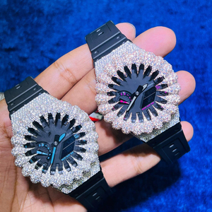 Venta al por mayor de fábrica: Accesorios para relojes, caja de reloj con diseño de garra de oso, chapada en oro, con diamantes de moissanita VVS, para <span class=keywords><strong>GA2100</strong></span> - Product Image 4