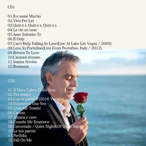 CD de <span class=keywords><strong>Canciones</strong></span> de <span class=keywords><strong>Amor</strong></span> de Andrea Bocelli, Regalo Ideal para Amantes de la Ópera y la Música Clásica - Product Image 2