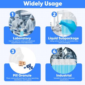 250ml phòng thí nghiệm lớp HDPE chai nhựa mẫu và thuốc thử nước rộng miệng container cho lớp học và phòng thí nghiệm - Product Image 2