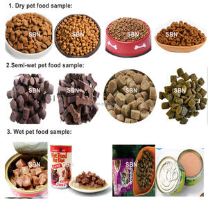 1 טון/h אוטומטי נירוסטה extruded כלב חיות מחמד מזון להכנת מכונה - Product Image 2