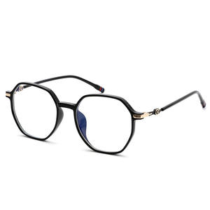 Lunettes anti-lumière bleue Qianai G Brand, monture carrée irrégulière unisexe, montures de lunettes TR taille moyenne, verres AC anti-UV - Product Image 2