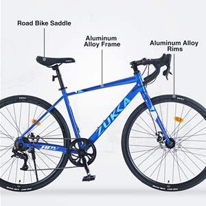 Bicicleta de Carretera DB 700C de 7 Velocidades, Cuadro de Acero con Freno de Disco para Hombres y Mujeres, Material de Horquilla de Fibra de Carbono y Acero - Product Image 3