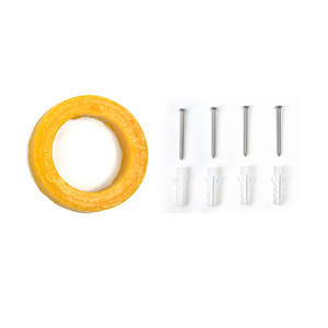 Joint d'étanchéité haute performance durable pour salle <span class=keywords><strong>de</strong></span> bain, ajustement universel, boulons d'anneau <span class=keywords><strong>de</strong></span> cire <span class=keywords><strong>de</strong></span> toilette <span class=keywords><strong>de</strong></span> 3 "à 4" sans <span class=keywords><strong>bride</strong></span> - Product Image 1