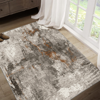 Tapis rectangulaire moderne en velours de soie, à poils ras, en polaire moelleuse, fabriqué à la machine, antidérapant, imprimé en 3D, pour chambre et salon