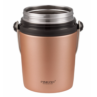 PINKAH pot à lunch thermique 54oz sans bpa thermos boîte à lunch en acier isolé sous vide avec cuillère pliante portable