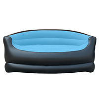 Canapé gonflable moderne Aquaharbor INP-013002 pour 2 personnes, fauteuil inclinable en PVC floqué, chaise d'air portable, utilisation en atelier