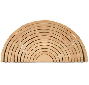 Solid Rubberwood Montessori Rainbow Stackers - Product Image 3