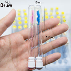 Hilda-mini brosse à cils jaune, <span class=keywords><strong>tube</strong></span> de bijoux, en silicone, baguette à mascara, <span class=keywords><strong>tube</strong></span> à <span class=keywords><strong>essai</strong></span> en plastique - Product Image 5