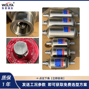 Accumulateur de pression en acier inoxydable Wollit 304, réservoir d'azote hydraulique type airbag 1031,5 Psi - Product Image 4