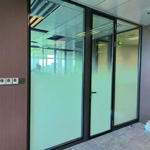Divisor de Pared Modular para <span class=keywords><strong>Oficina</strong></span>, Panel de Vidrio Esmerilado, <span class=keywords><strong>Separador</strong></span> de Ambientes Insonorizado para Uso en Interiores - Product Image 3