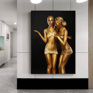 <strong>Nude</strong> Gold Woman Painting Canvas Prints Sexy Cuadros <strong>Posters</strong> <strong>Nude</strong> Woman Painting Painting - Product Image 2