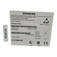 6SE7021-0EP50 6SE70210EP50 Variador de Frecuencia Masterdrive MC AC 460VAC 4KW 10A para PLC
