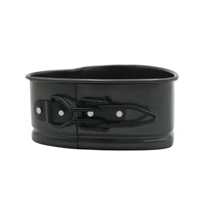 แม่พิมพ์เค้กสปริงฟอร์มเหล็กคาร์บอนรูปหัวใจขนาด10ซม. ไม่ติดก้นที่ถอดออกได้ทำความสะอาดง่ายสำหรับการอบ - Product Image 3