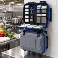 Trousse de premiers secours murale avec coque rigide, compartiments pour pansements et panneau d'accès rapide, sac de premiers secours OEM