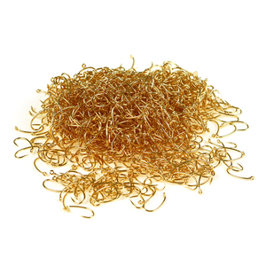 Crochets à mouches sans barbe en acier à haute teneur en carbone couleur dorée crochet à mouche pour <span class=keywords><strong>nymphe</strong></span> sèche pour la pêche au leurre dans le lac de rivière - Product Image 6